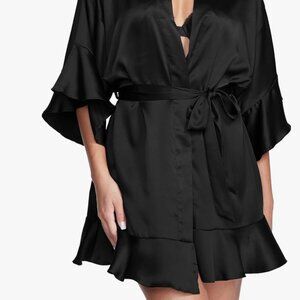 Black Victoria's Secret Satin Robe, Women's Sleepwear XL-XXL - sold out online!